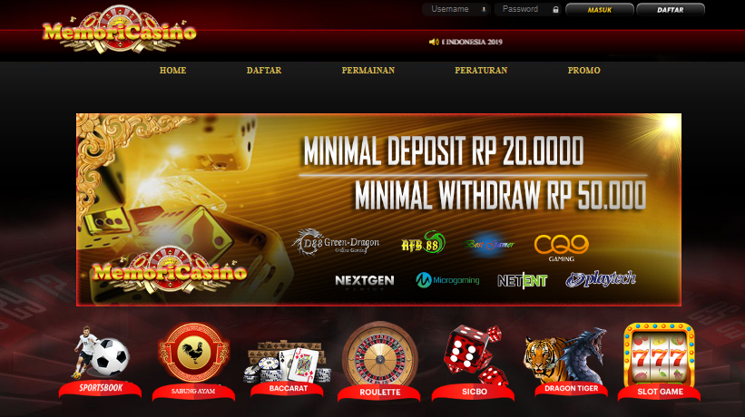 MemoriCasino Situs Agen Judi Casino Online Terpercaya Indonesia